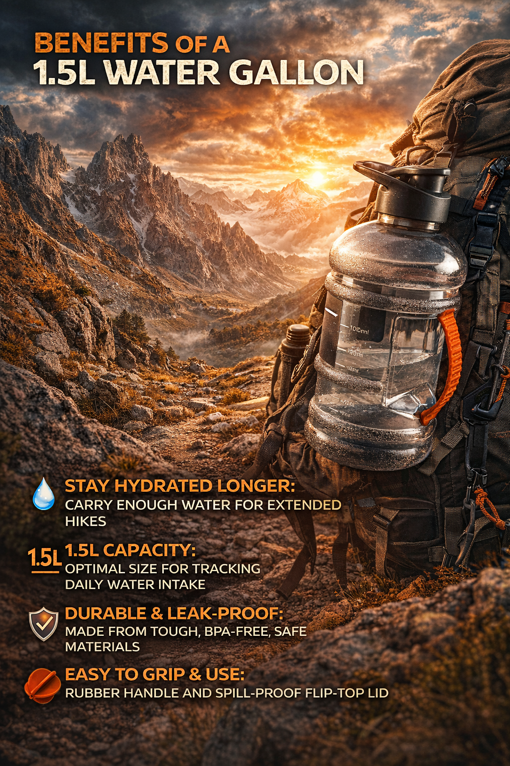 premium Water Gallon 1.5 ltr