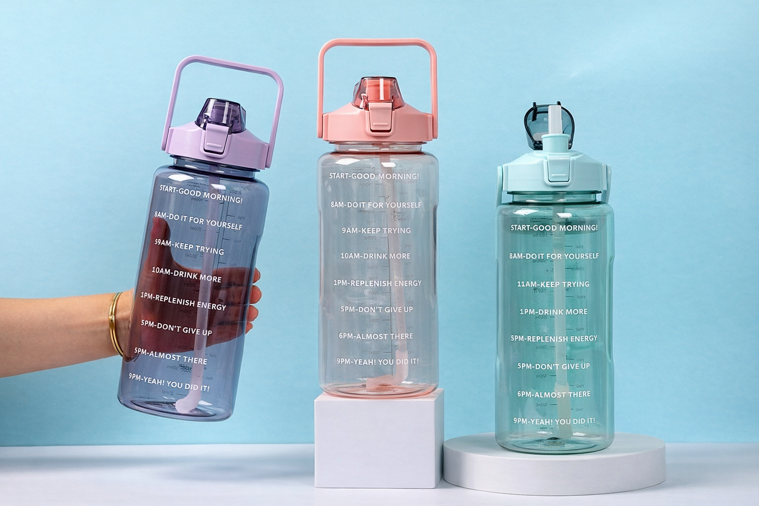 2 Litre Motivational premium Water Bottle